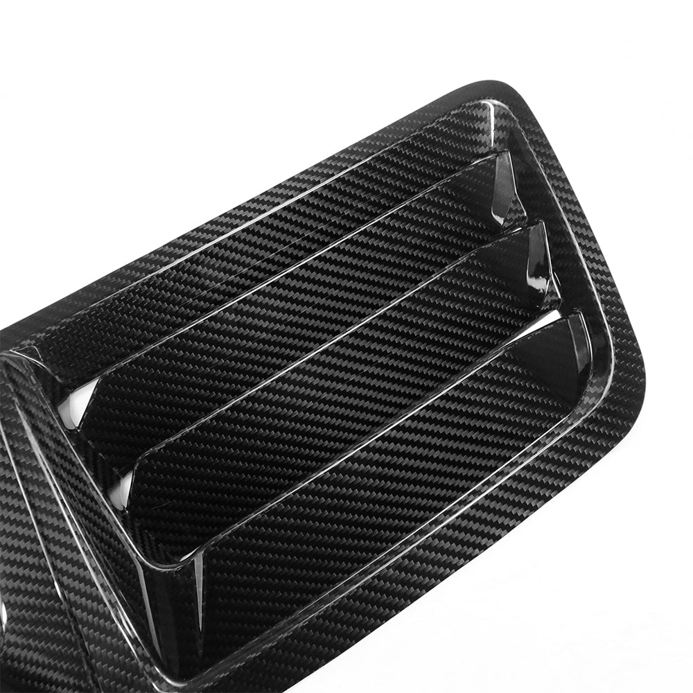 For Mustang S650 GT Dark horse Hood Bonnet Air Intake Vent Scoop Replacement Real Carbon Fiber