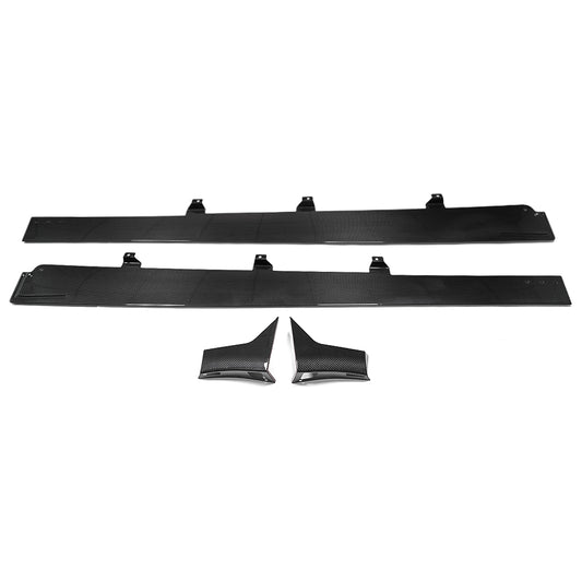 Real Carbon Fiber Side Skirts For Acura Integra Type S 2023 2024 2025, Car Rocker Panels, Exterior Trim