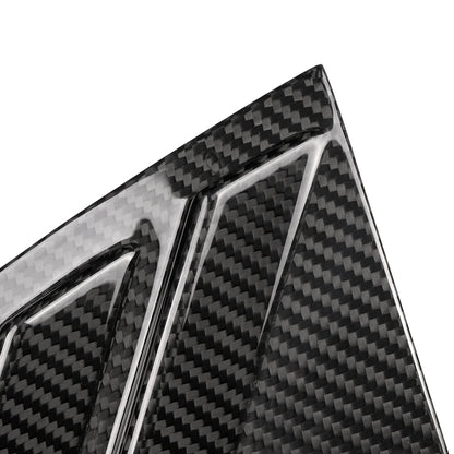 Rear Side Window Louvers Cover Trim For Genesis G70 Prestige IK Sport Advanced 2017 - 2025, Prepreg Dry Carbon Fiber