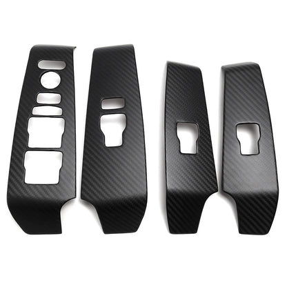 For Acura Integra Type S DE4 DE5 2022+ Window Lift Button Frame Cover LHD Real Carbon Fiber