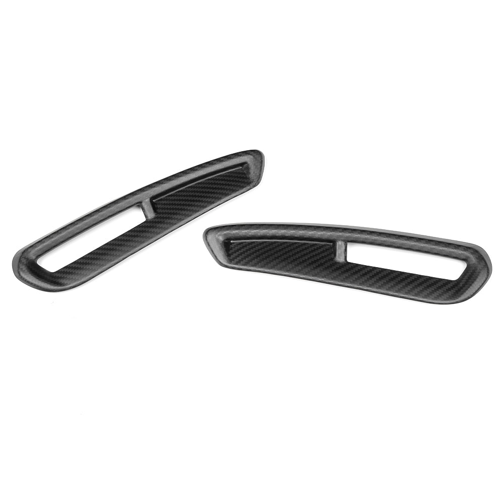 Dry Carbon Fiber Rear Bumper Reflectors Cover Trim for Honda Civic FL5 Type R 2023 2024 2025 2026
