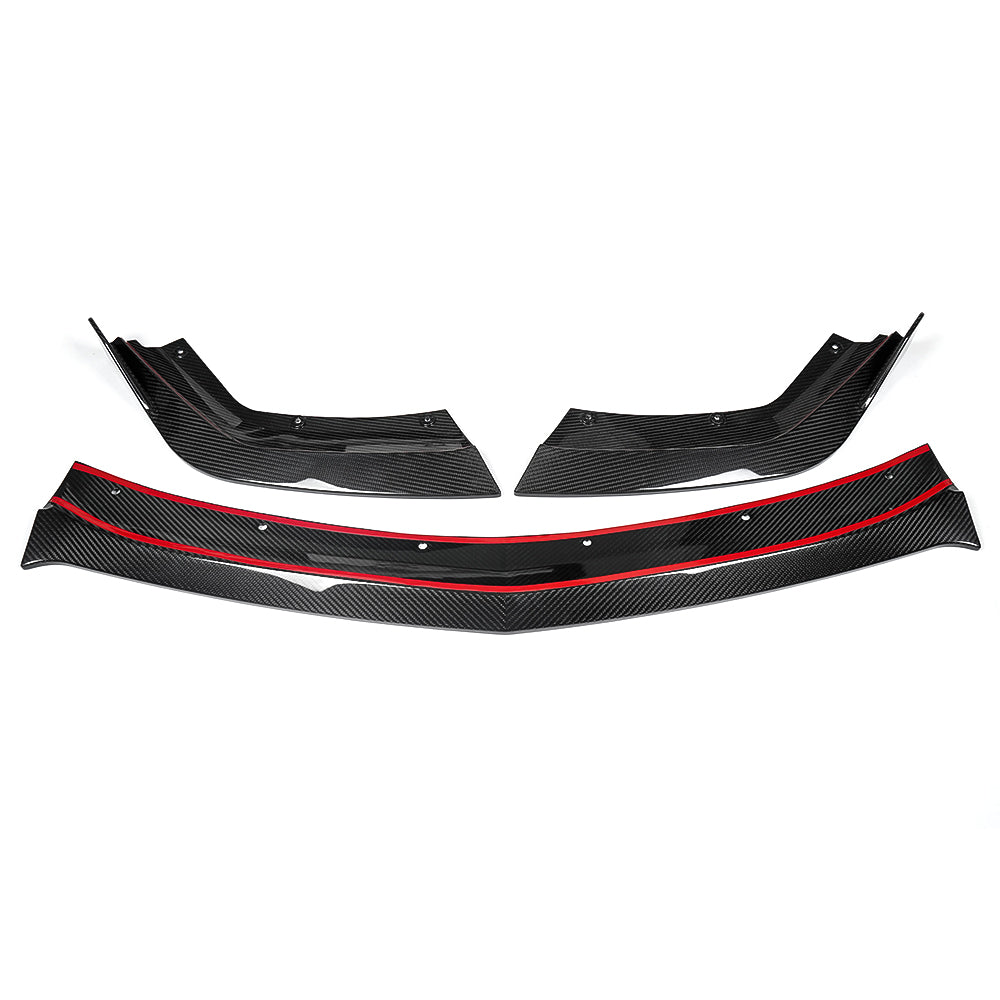 Real Dry Carbon Fiber Front Bumper Lip Spoiler For Acura Integra Type-S DE5 HRC 2023 2024 2025