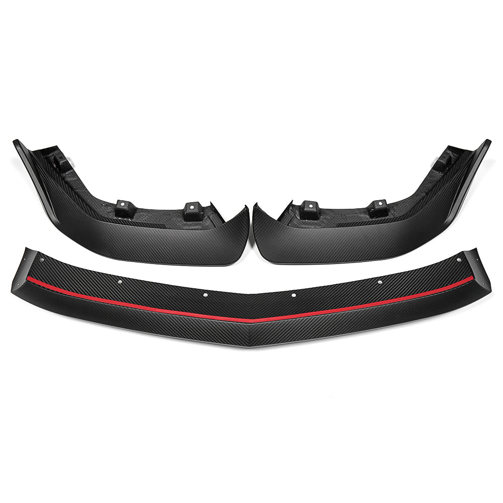 Real Dry Carbon Fiber Front Bumper Lip Spoiler For Acura Integra Type-S DE5 HRC 2023 2024 2025