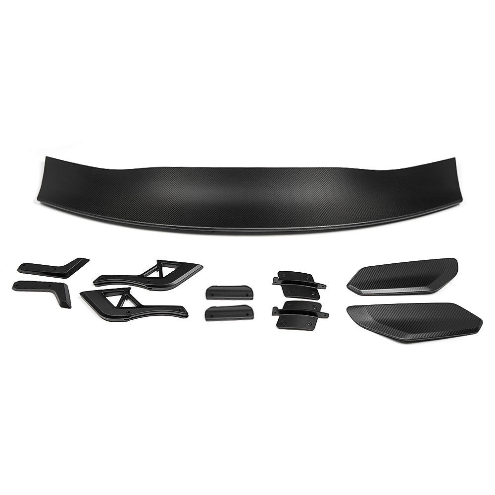 Dry Carbon Fiber Add-on Style Tailgate Spoiler for Ford Mustang S550 S650 Dark Horse GT 2015-Up Rear Trunk Spoiler