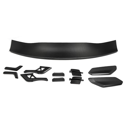 Dry Carbon Fiber Add-on Style Tailgate Spoiler for Ford Mustang S550 S650 Dark Horse GT 2015-Up Rear Trunk Spoiler